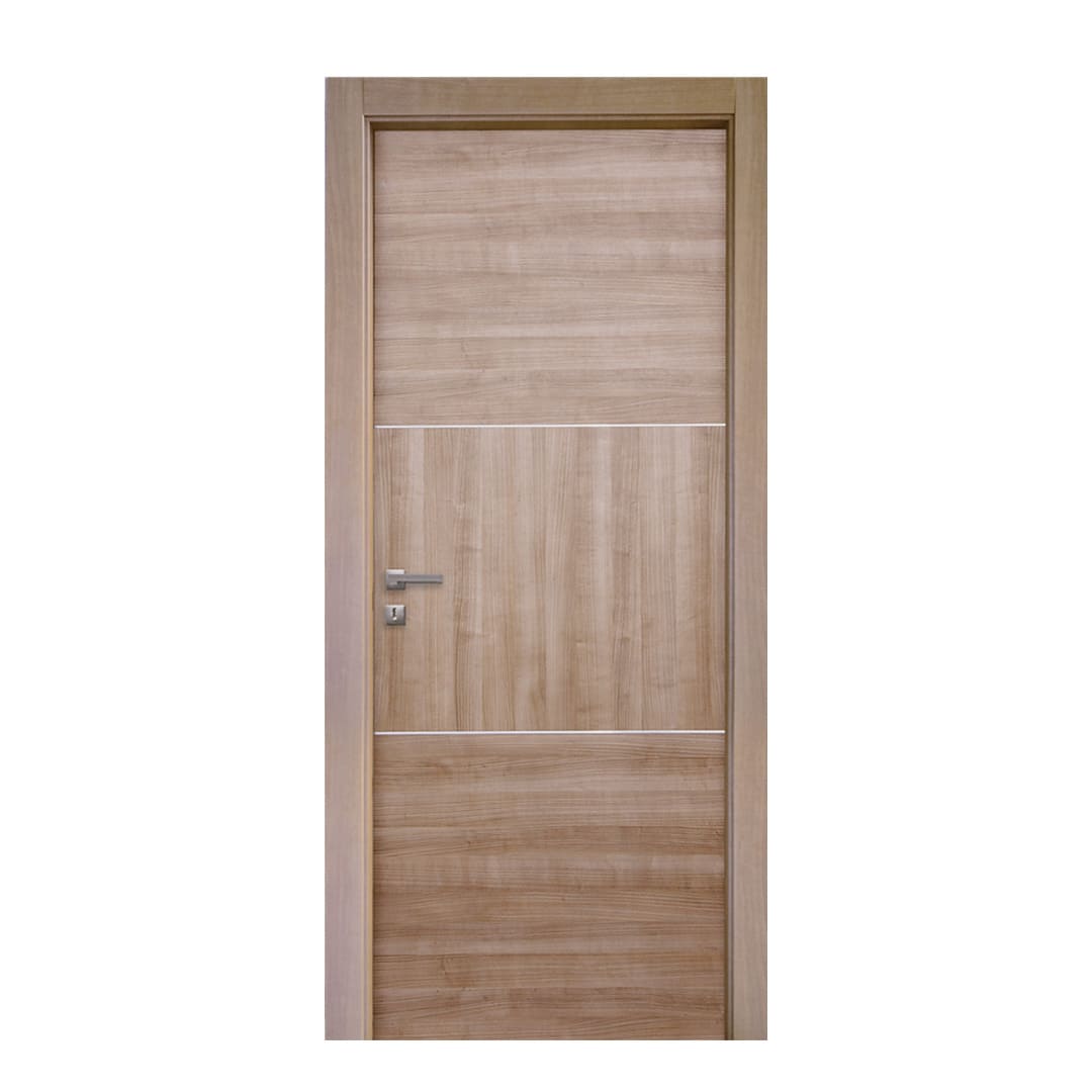 modulo iride porta in legno con due filetti larghi