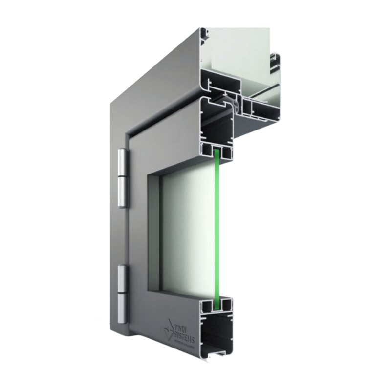 Porta interna in alluminio px-450 Twin systems