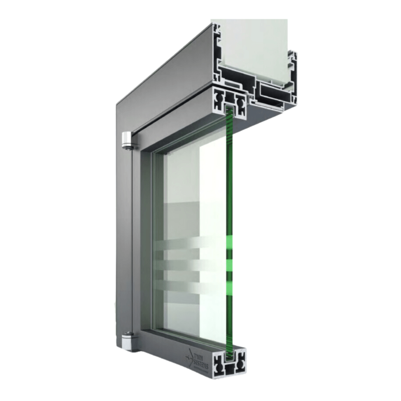 Porta interna in alluminio px - 450 linear twin systems